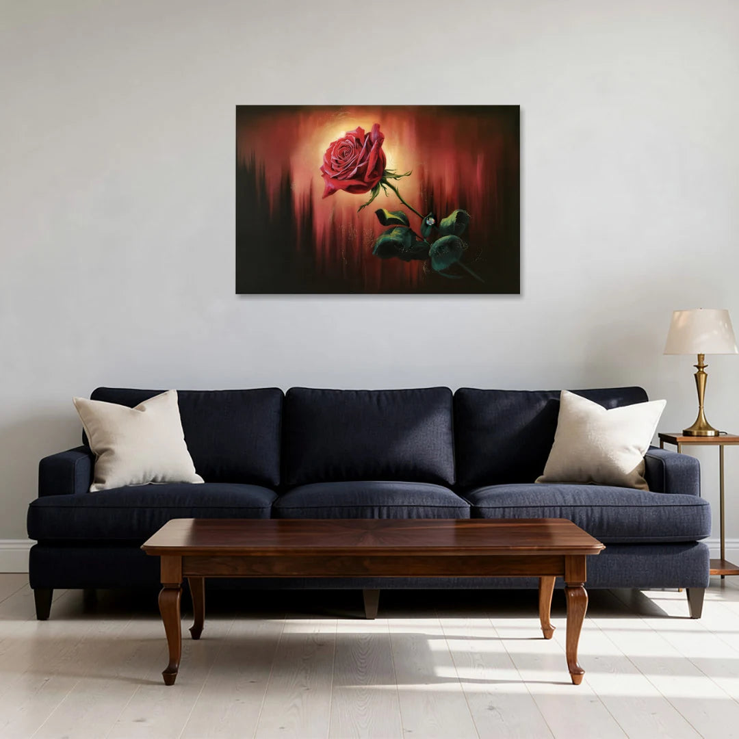 Lancaster Red Rose City Heritage - Canvas Wall Art - Sofa - 36x24
