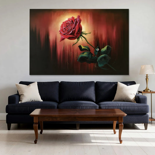 Lancaster Red Rose City Heritage - Canvas Wall Art - Sofa - 60x40