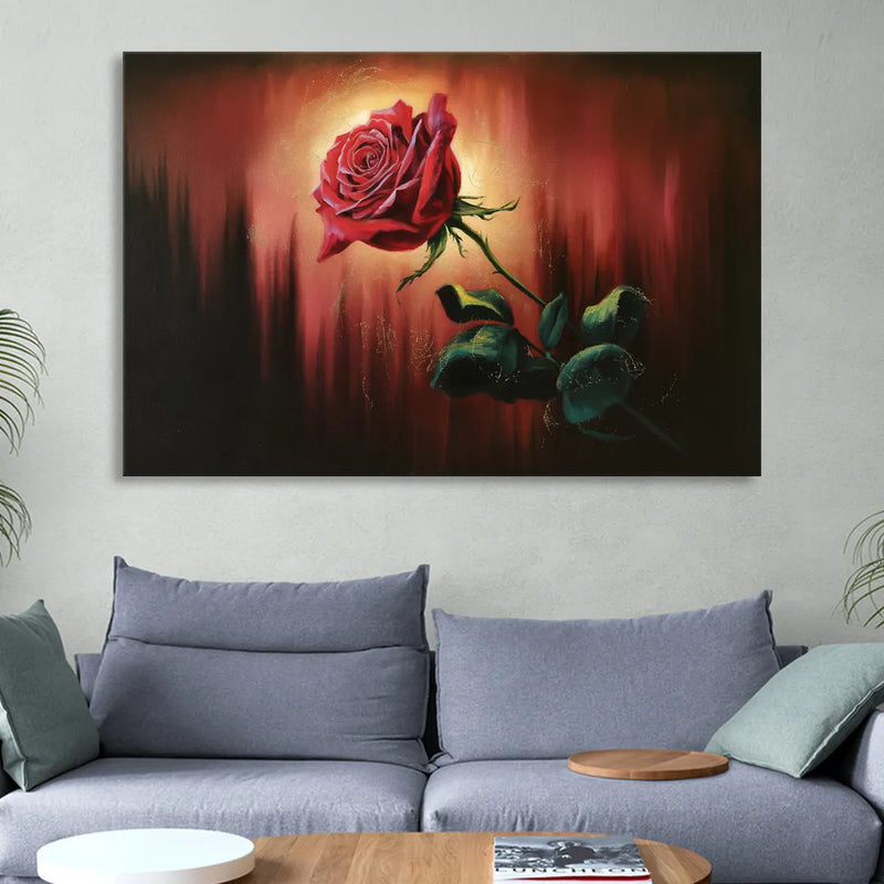 Lancaster Red Rose City Heritage Living Room - Canvas Wall Art