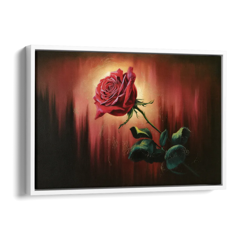 Lancaster Red Rose City Heritage Side - White Canvas Wall Art