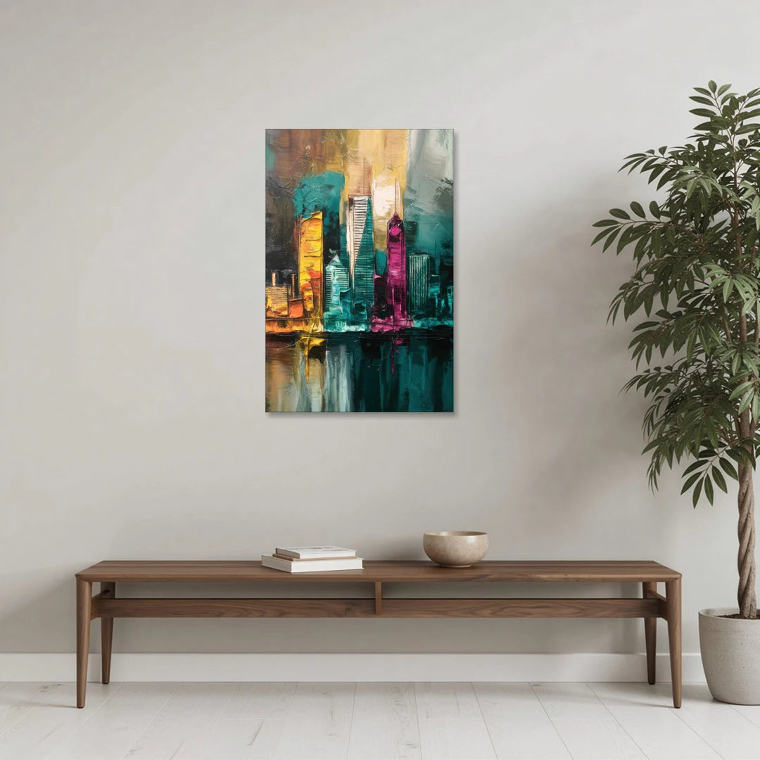 Lancaster Scenic Skyline - Canvas Wall Art - Coffee Table - 24x36