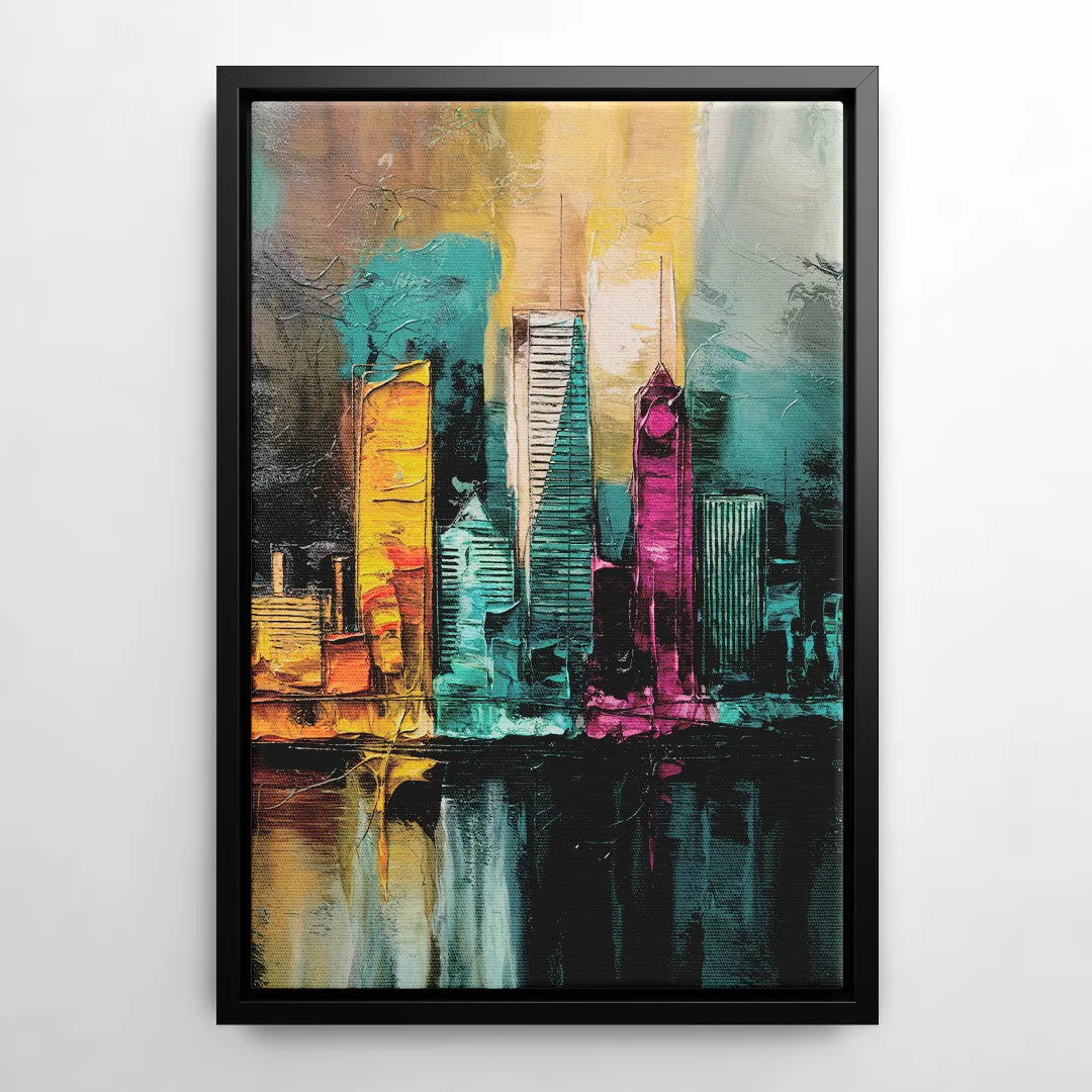 Lancaster Scenic Skyline - Black Frame Canvas