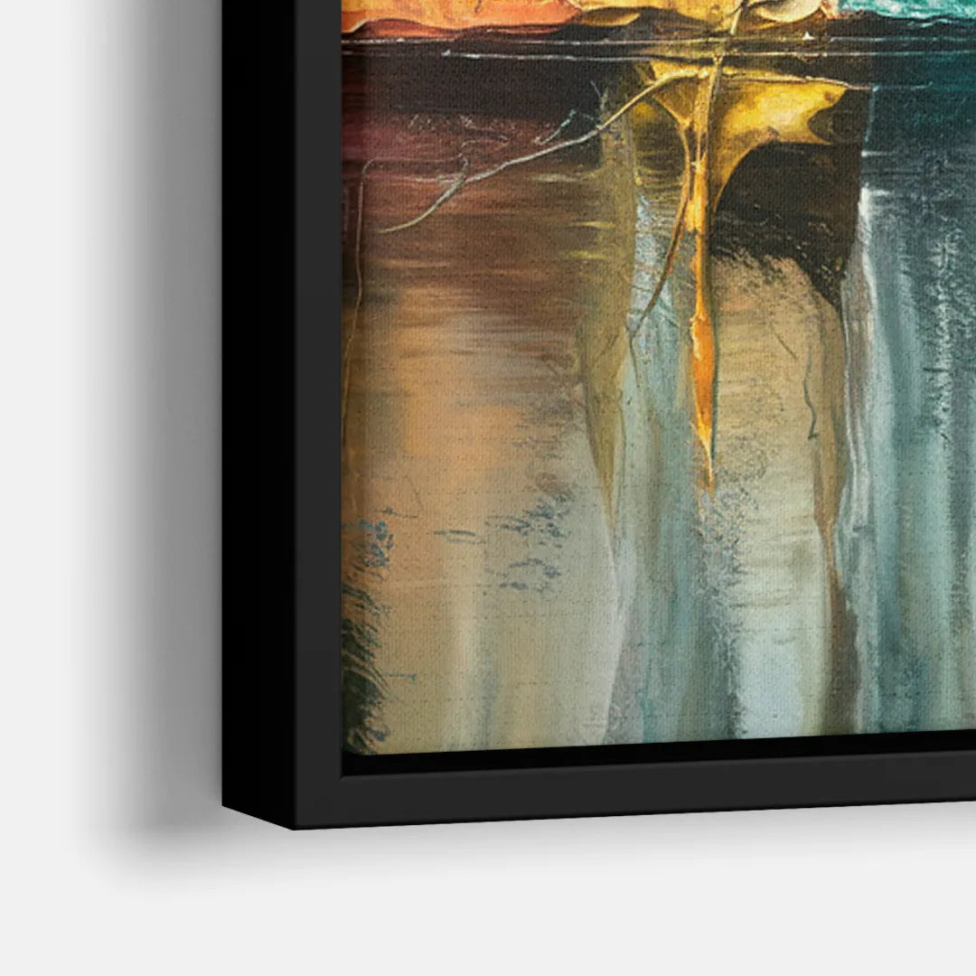 Lancaster Scenic Skyline - Close-Up Black Frame Canvas