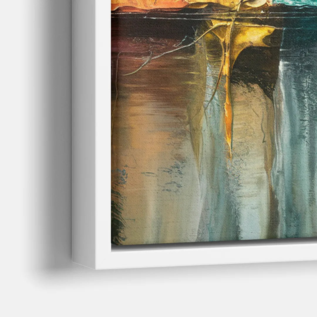 Lancaster Scenic Skyline - Close-Up White Frame Canvas
