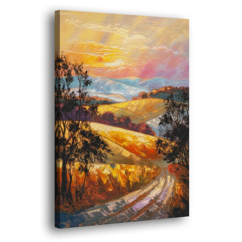 Lancaster Sunset Views - Canvas Wall Art - Side