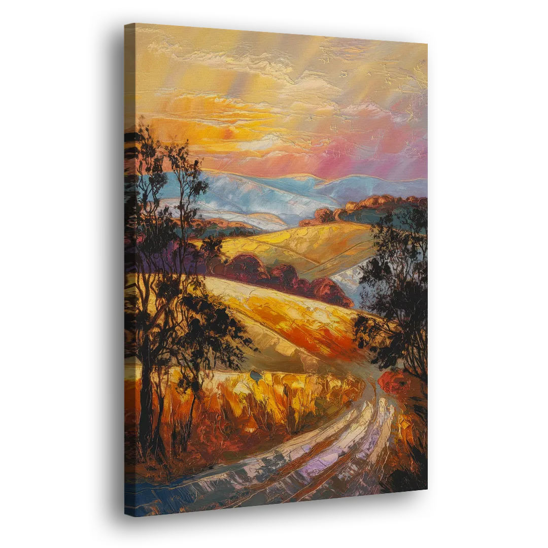 Lancaster Sunset Views Side - Canvas Wall Art
