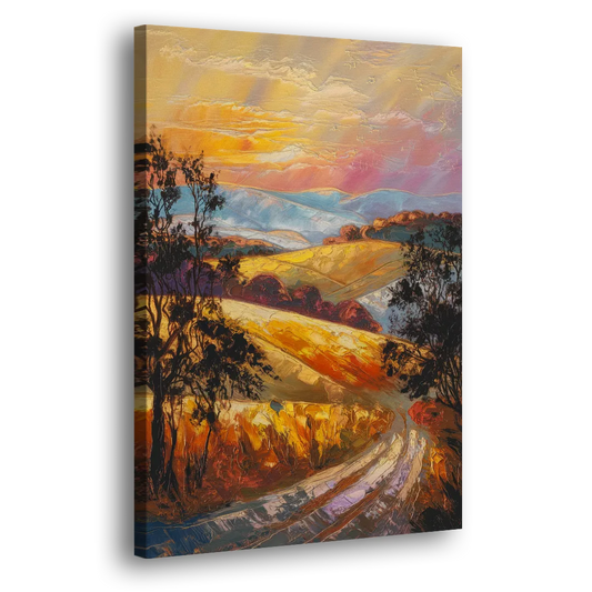 Lancaster Sunset Views Side - Canvas Wall Art