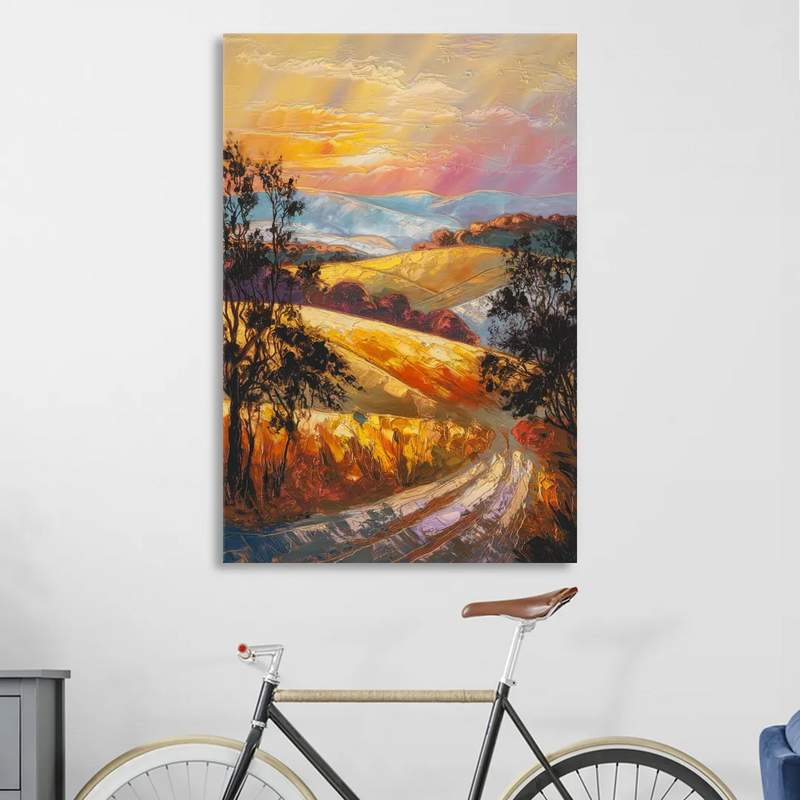 Lancaster Sunset Views Living Room - Canvas Wall Art