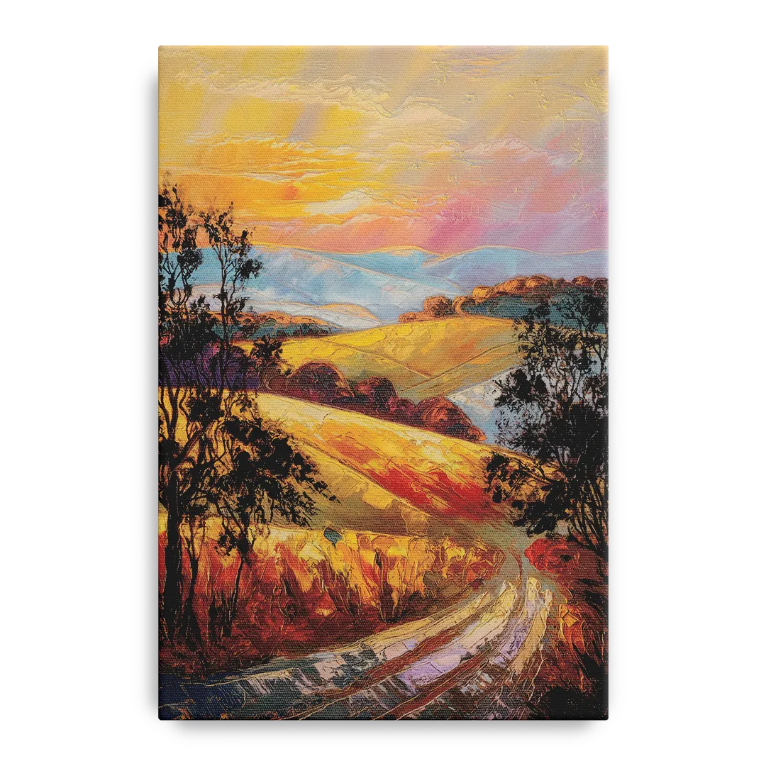 Lancaster Sunset Views Front - Canvas Wall Art