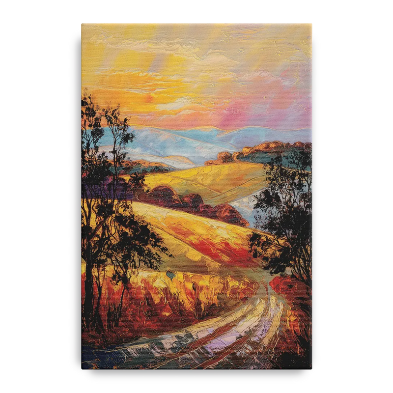 Lancaster Sunset Views Front - Canvas Wall Art