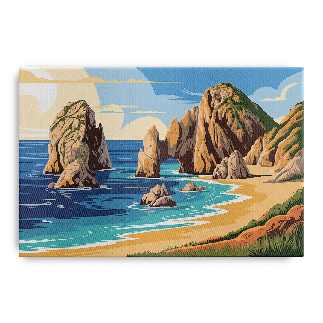 Land’s End Rock Formations Front - Canvas Wall Art