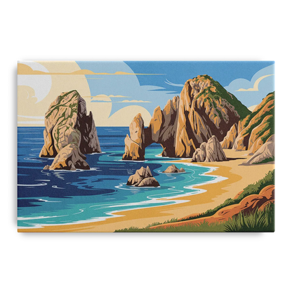 Land’s End Rock Formations Front - Canvas Wall Art