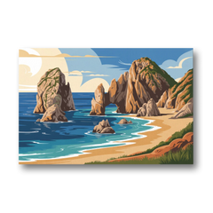 Land’s End Rock Formations - Canvas Wall Art - Front