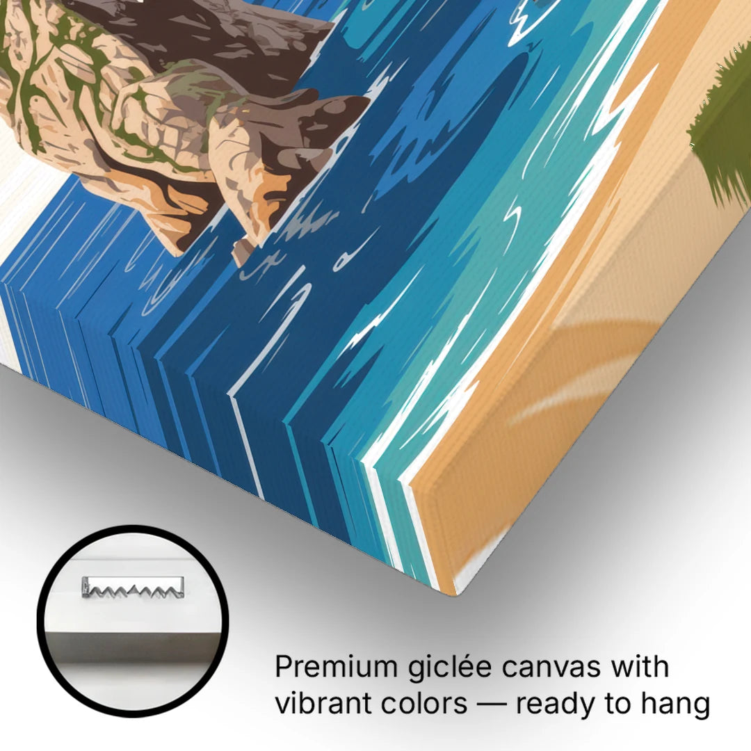 Land’s End Rock Formations - Canvas Wall Art - Gallery Wrap Corner