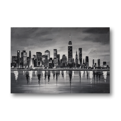 Large Black and White Wall Art for Living Room - Canvas Wall Art - Front