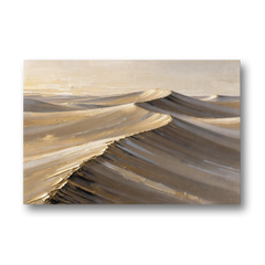 Large Framed Canvas Art of Golden Desert Dunes - Canvas Wall Art - Front