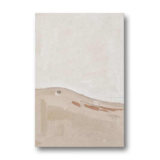 Large Minimalist Wall Art of a Clay Slope - Canvas Wall Art - Front
