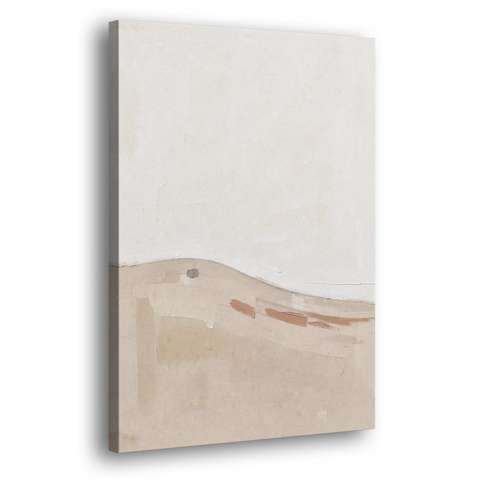 Large Minimalist Wall Art of a Clay Slope - Canvas Wall Art - Side