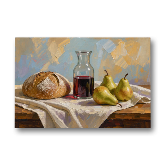 Large Wall Art for Dining Room Still Life - Canvas Wall Art - Front