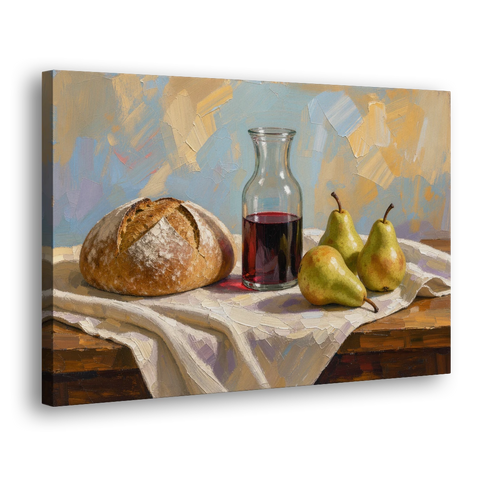 Large Wall Art for Dining Room Still Life - Canvas Wall Art - Side