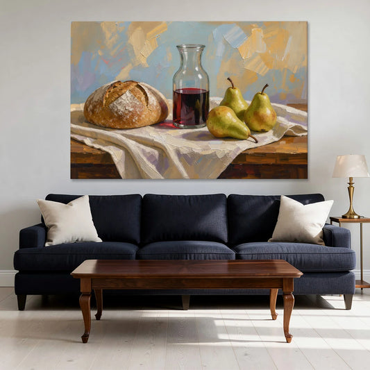 Large Wall Art for Dining Room Still Life - Canvas Wall Art - Sofa - 60x40