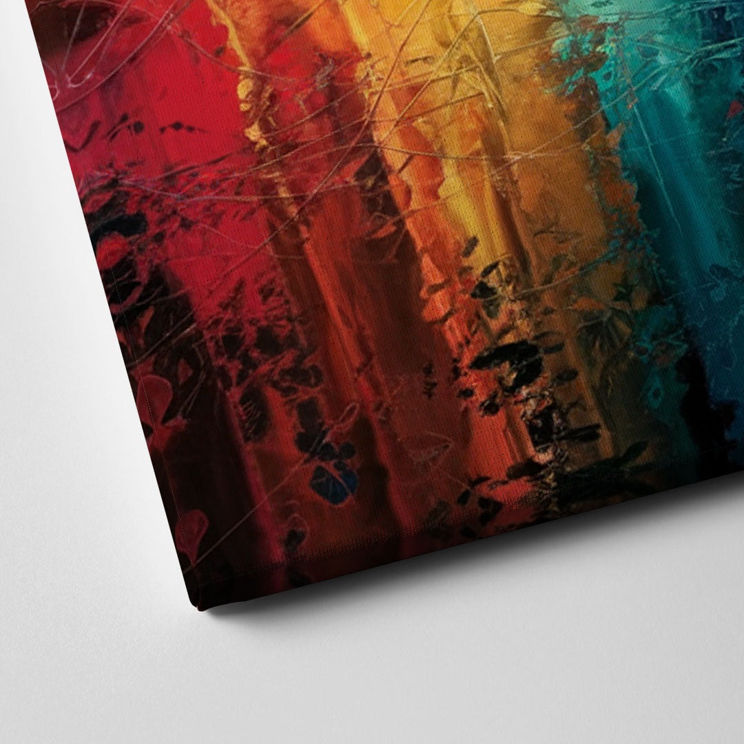 Las Vegas City Skyline Canvas Close Up