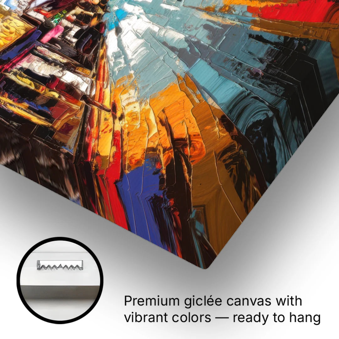 Las Vegas Fremont Street - Canvas Wall Art - Gallery Wrap Corner