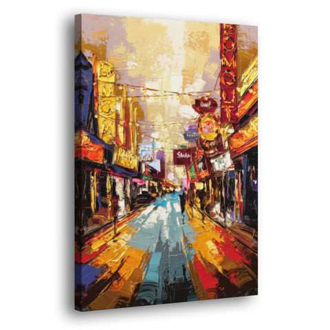 Las Vegas Fremont Street - Canvas Wall Art - Side