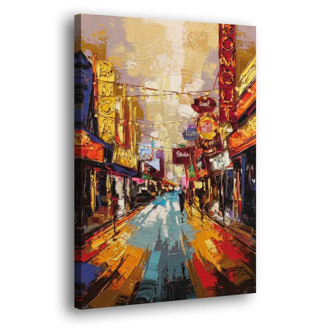 Las Vegas Fremont Street Side - Canvas Wall Art