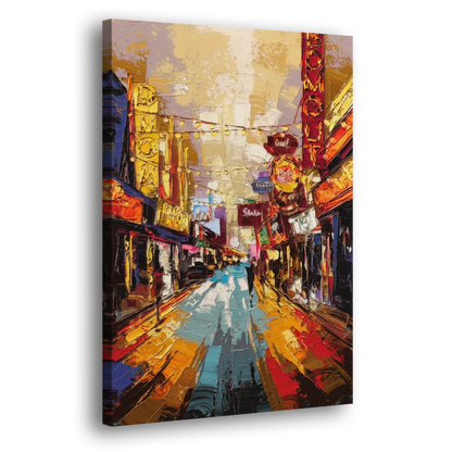 Las Vegas Fremont Street Side - Canvas Wall Art