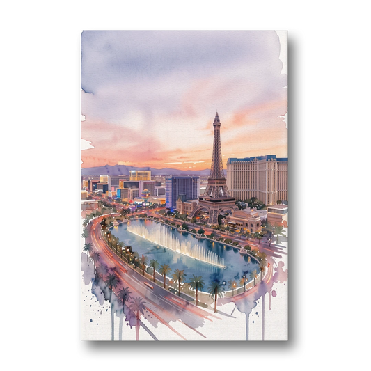 Las Vegas Iconic Strip - Canvas Wall Art - Front