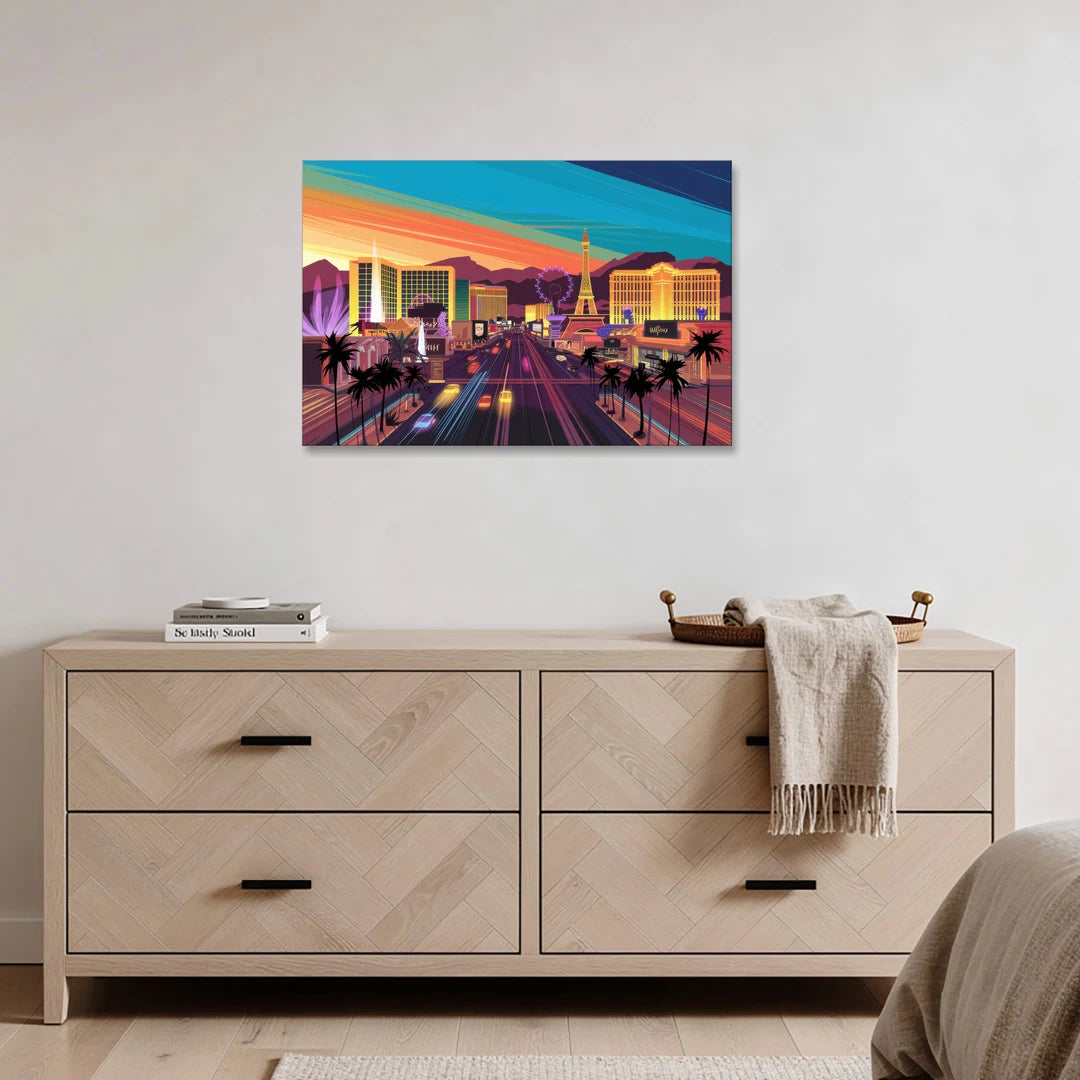 Las Vegas Iconic Strip Experience - Canvas Wall Art - Coffee Table - 36x24