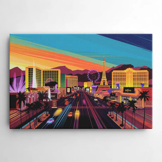 Las Vegas Iconic Strip Experience - Canvas Wall Art