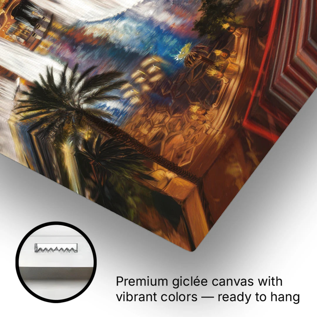 Las Vegas Nightscape - Canvas Wall Art - Gallery Wrap Corner