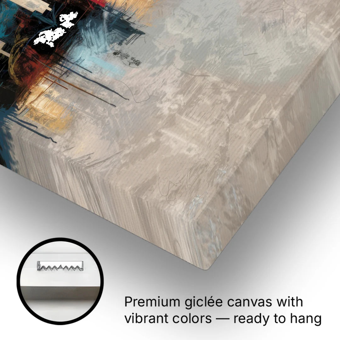 Las Vegas Skyline Silhouette - Canvas Wall Art - Gallery Wrap Corner