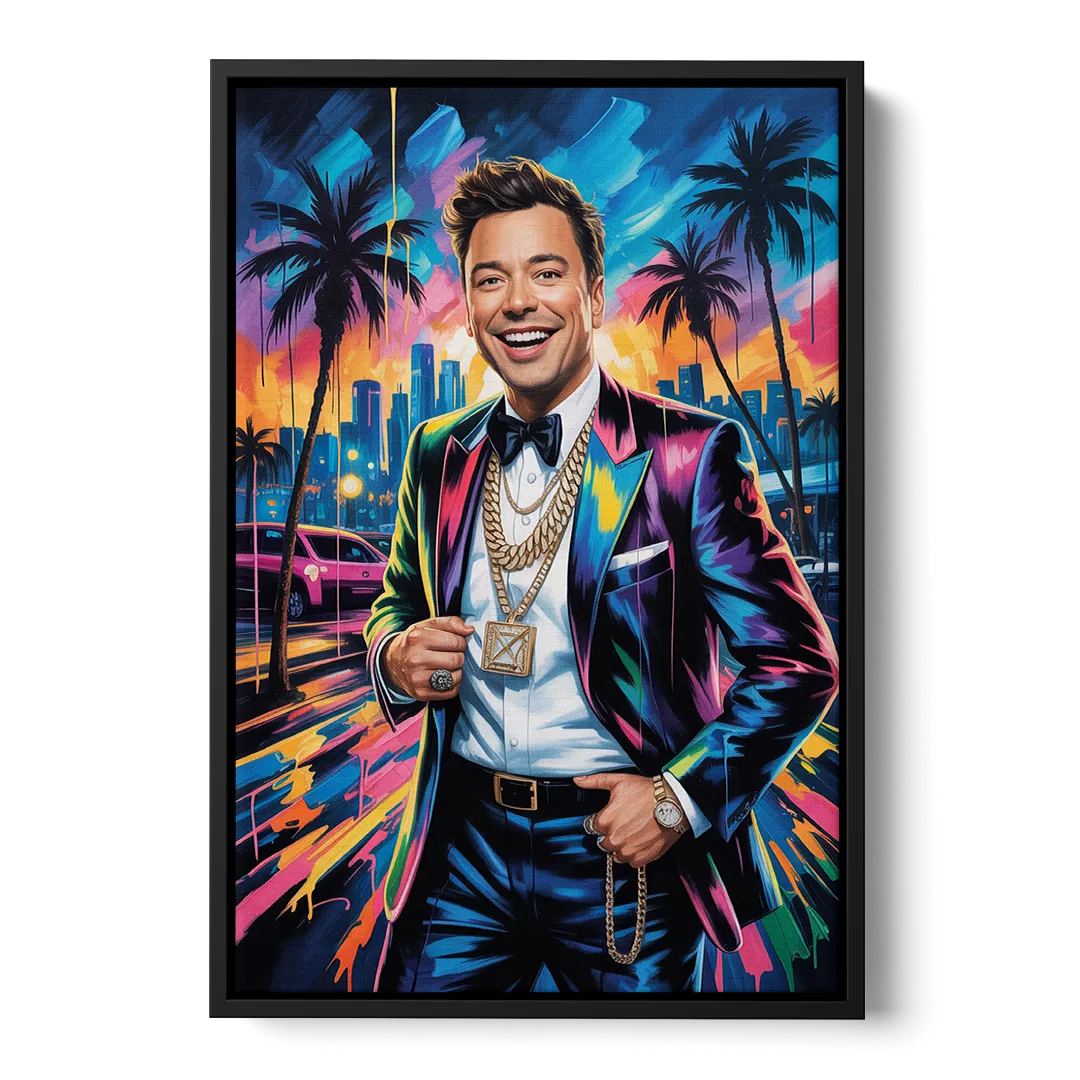 Late Laughs 2.0 - Black Frame Canvas