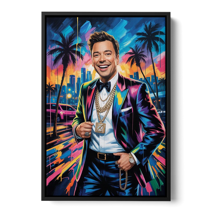 Late Laughs 2.0 - Black Frame Canvas