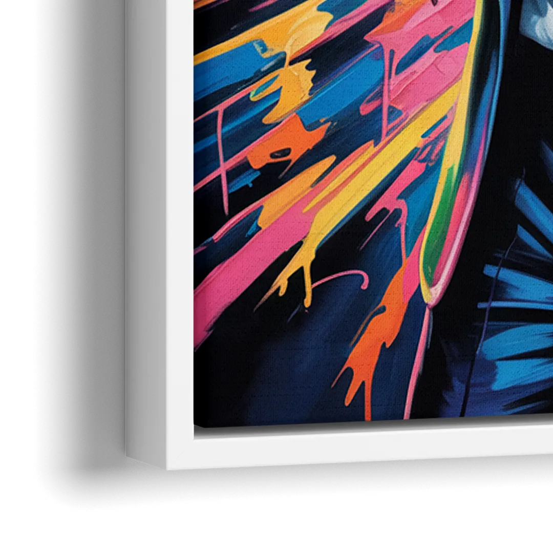 Late Laughs 2.0 - Close-Up White Frame Canvas