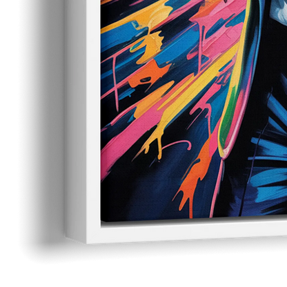 Late Laughs 2.0 - Close-Up White Frame Canvas