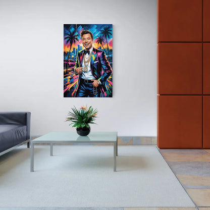 Late Laughs 2.0 - Canvas Wall Art Living Room