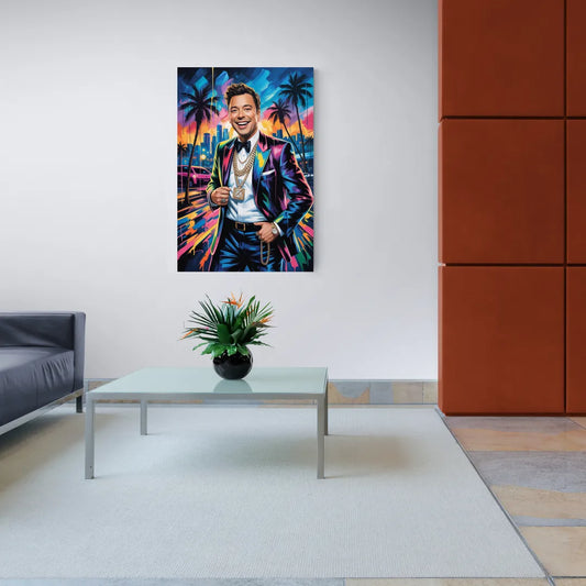 Late Laughs 2.0 - Canvas Wall Art Living Room