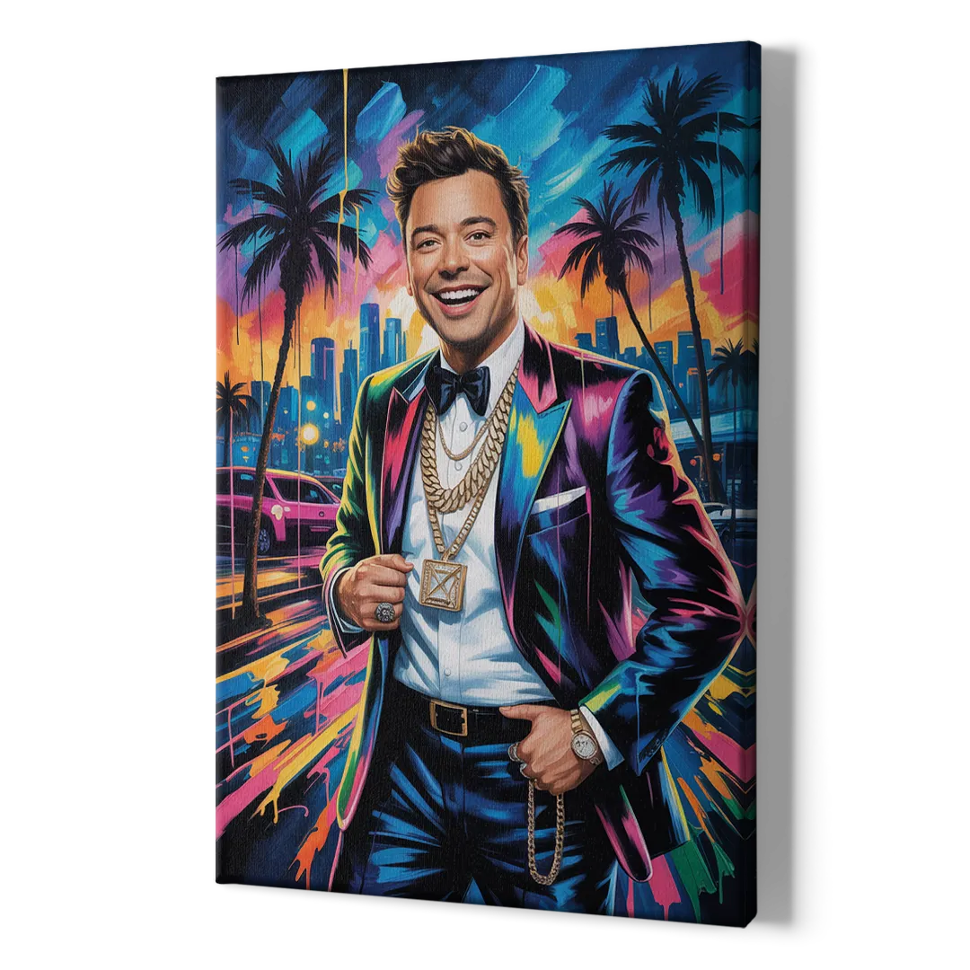Late Laughs 2.0 - Canvas Print Art Sides