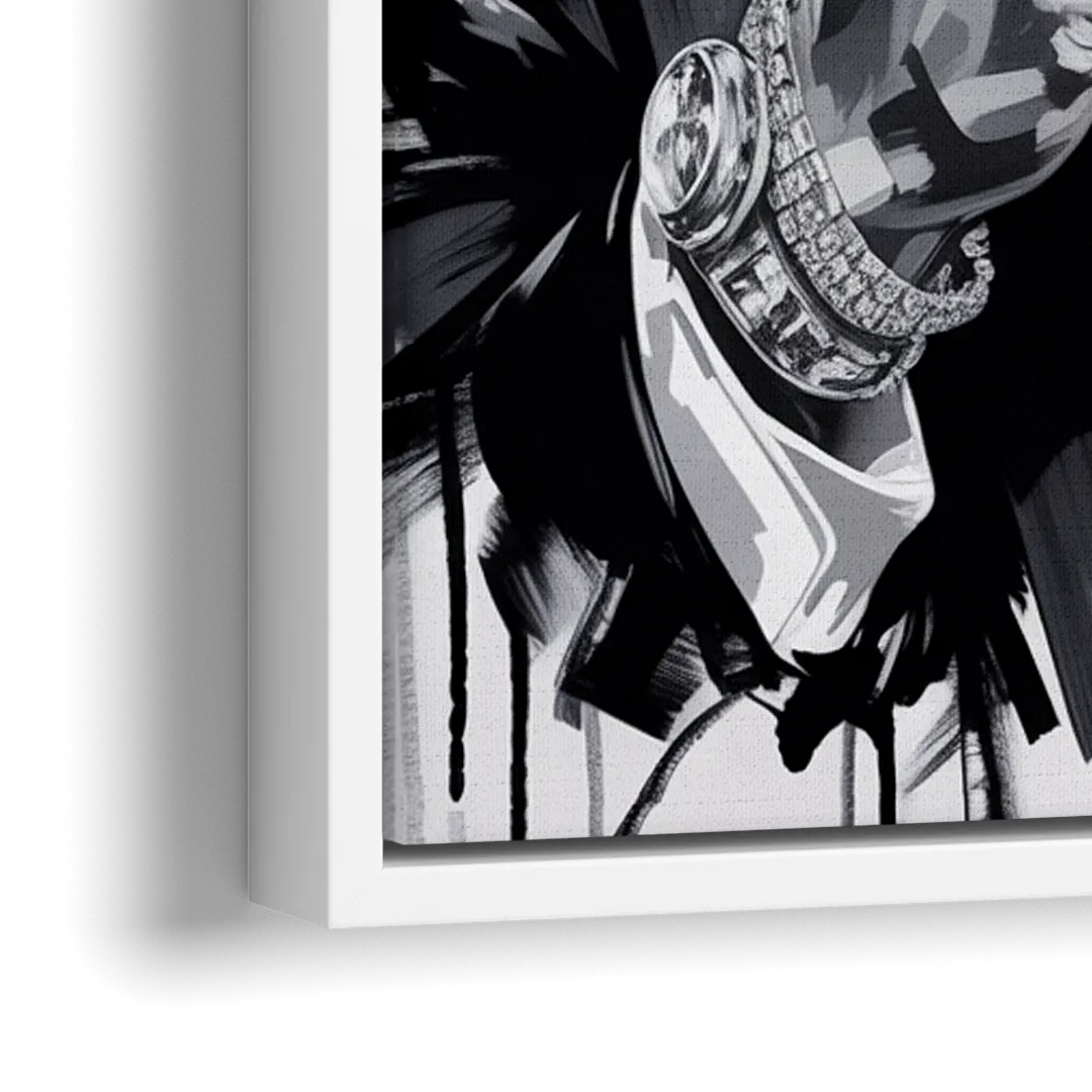 Late Laughs - Close-Up White Frame Canvas