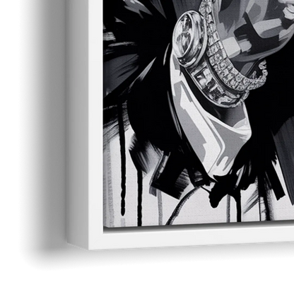 Late Laughs - Close-Up White Frame Canvas