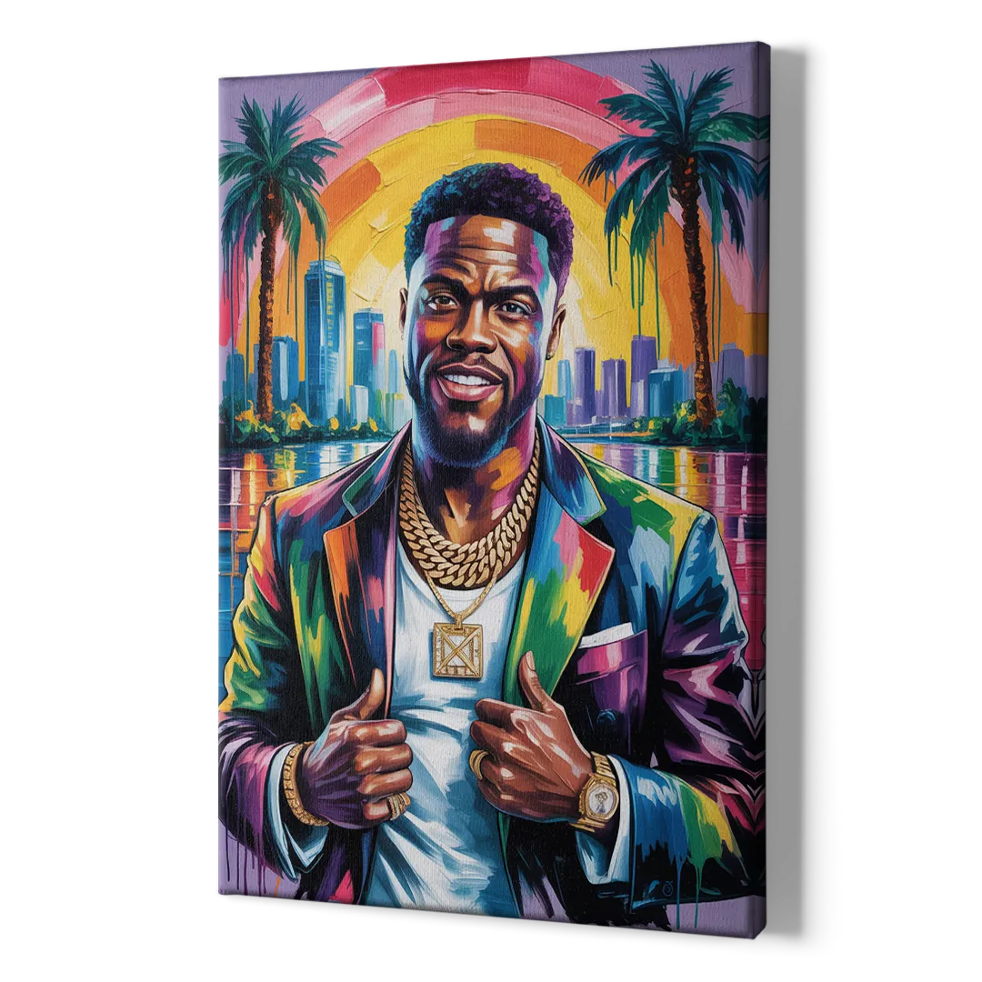 Laugh Hard 2.0 - Canvas Print Art Sides