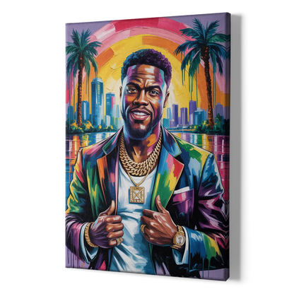 Laugh Hard 2.0 - Canvas Print Art Sides