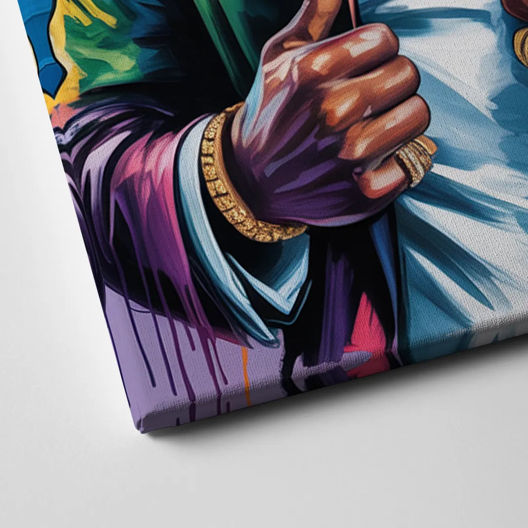 Laugh Hard 2.0 Canvas Close Up