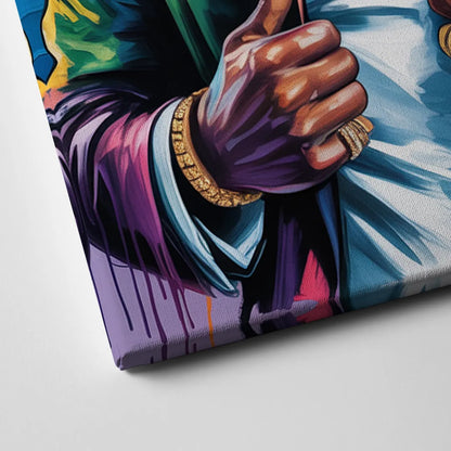 Laugh Hard 2.0 Canvas Close Up
