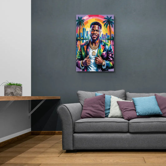 Laugh Hard 2.0 - Canvas Wall Art Living Room