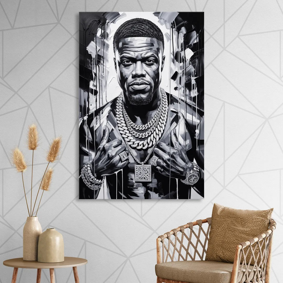 Laugh Hard Living Room - Canvas Wall Art